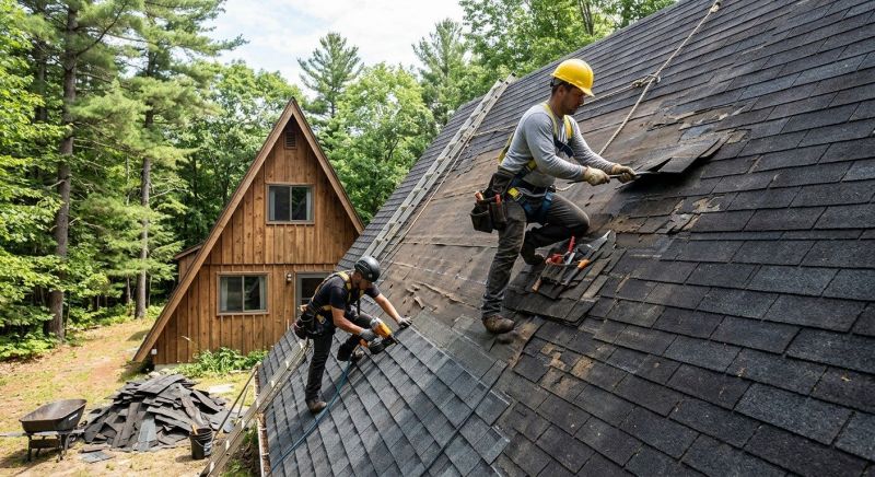 A Frame Roof Repair in Gloucester County, NJ