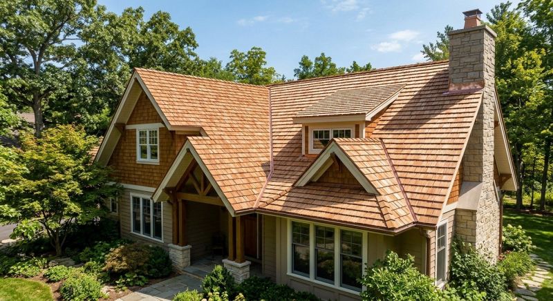 Cedar Shake Roof Construction in Glenside, PA