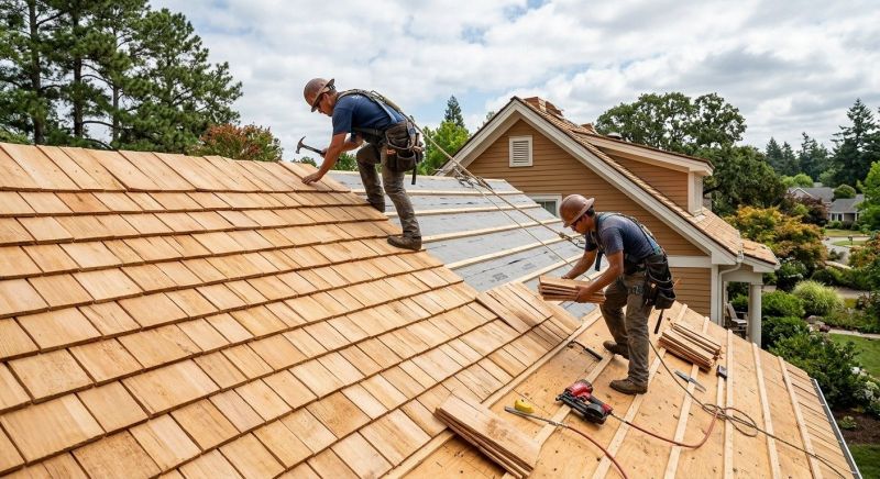 Cedar Shake Roof Construction in Marcus Hook, PA