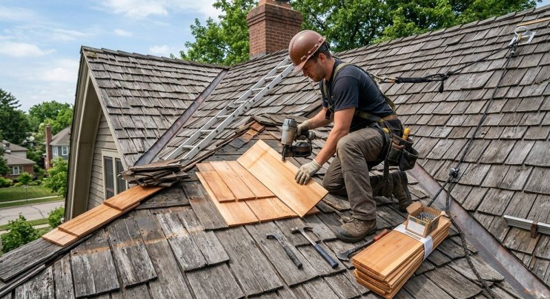 Cedar Shake Roof Repair in Camden, NJ