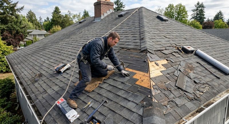 Damaged Roof Repair in Philadelphia, PA