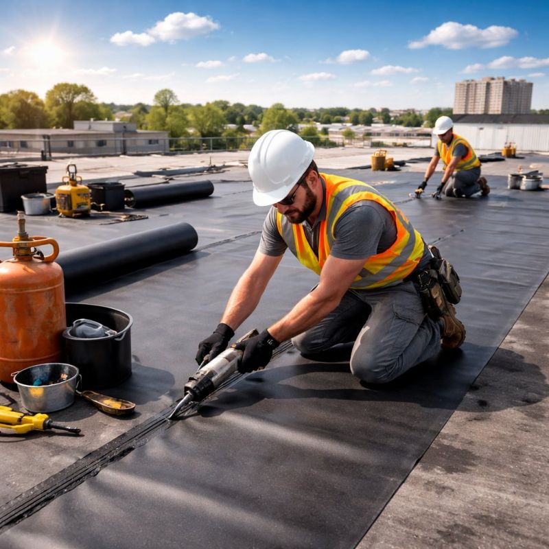 Epdm Roof Installation in Media, PA