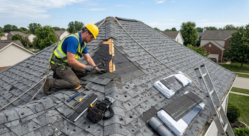 Hail Damage Roof Repair in Cheltenham, PA