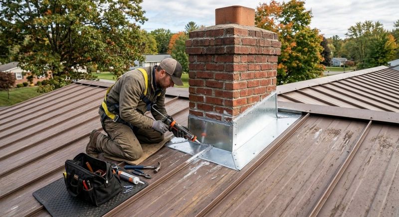 Metal Roof Flashing Repair in Gloucester County, NJ