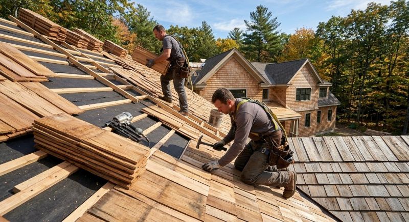 Natural Wood Roof Installation in Gloucester County, NJ