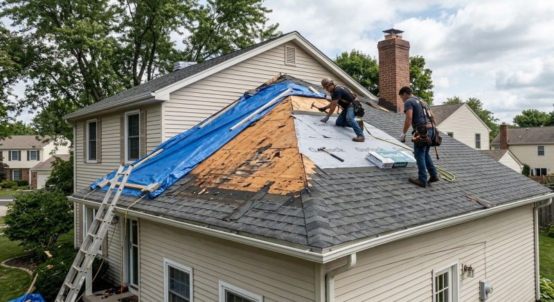 Roof Damage Repair in Voorhees, NJ