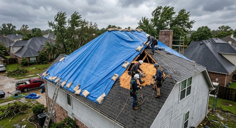 Roof Damage Restoration in Lafayette Hill, PA