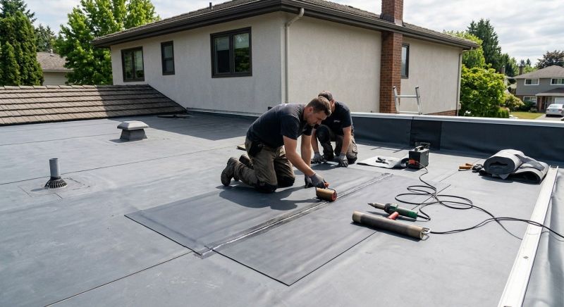 Rubber Roof Repair in Marcus Hook, PA