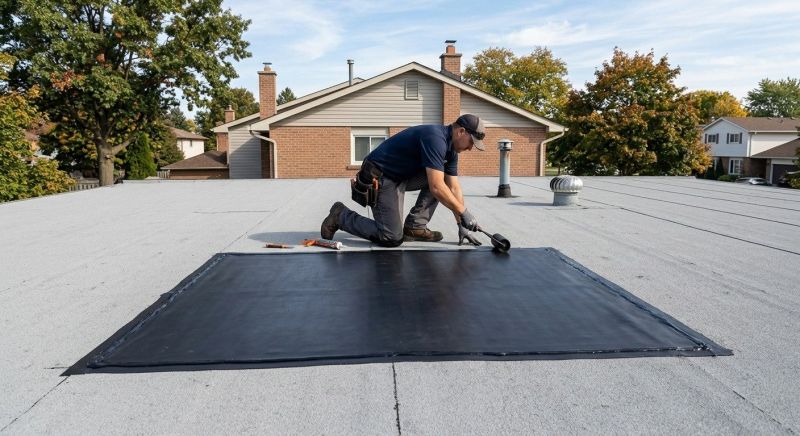 Rubber Roof Repair in Waterford Works, NJ