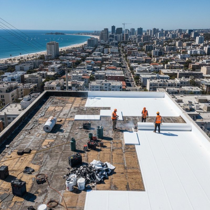 Single Ply Roof Replacement in Wayne, PA