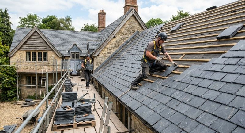 Slate Roof Construction in Franklinville, NJ