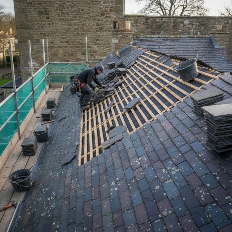 Slate Roof Replacement in Bala Cynwyd, PA