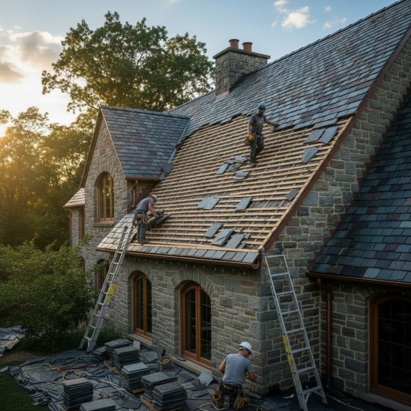 Slate Roof Replacement in Bala Cynwyd, PA