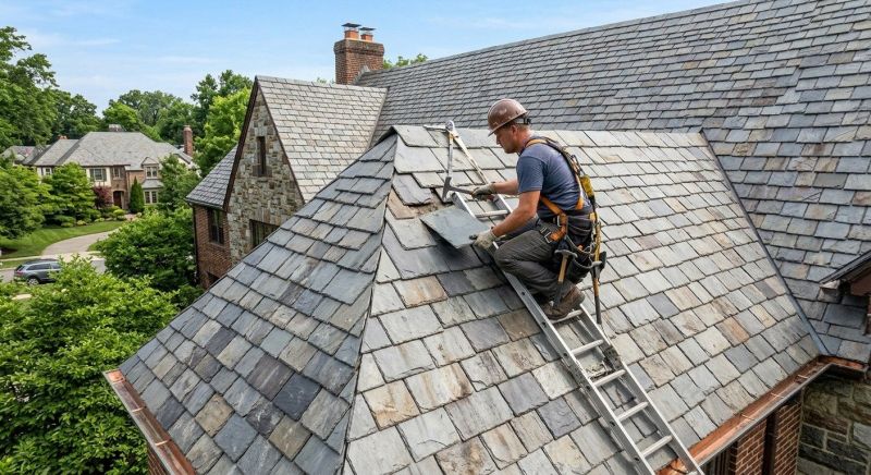 Slate Shingle Replacement in Gloucester County, NJ