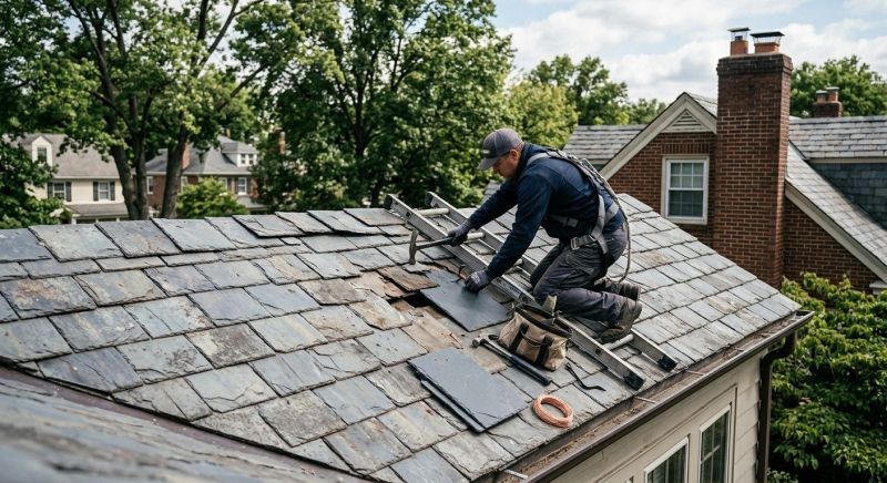 Slate Shingles Repair in Gloucester County, NJ