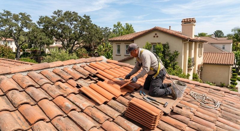 Spanish Tile Roof Repair in Gloucester County, NJ