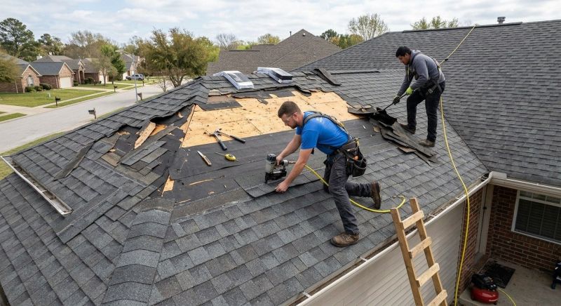 Storm Damage Roof Repair in Waterford Works, NJ