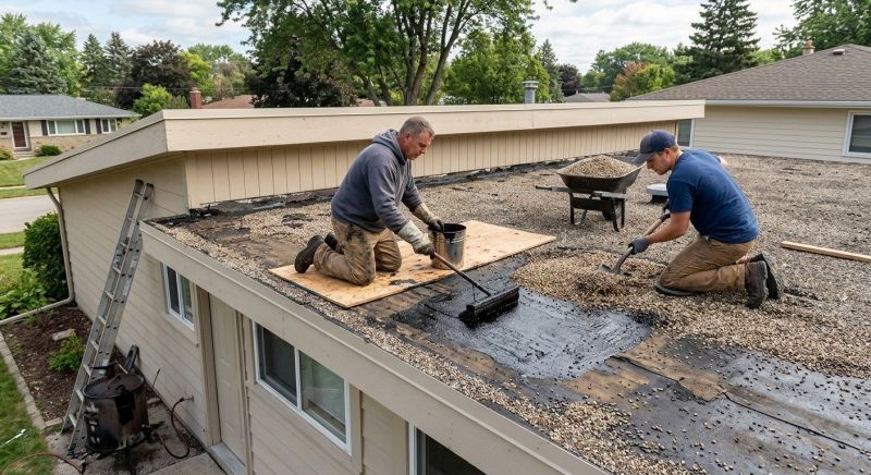 Tar And Gravel Roof Repair in Lafayette Hill, PA