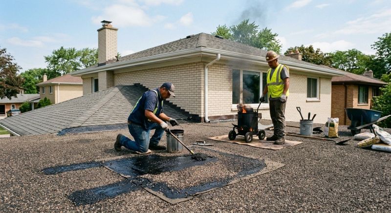 Tar And Gravel Roof Repair in Wayne, PA