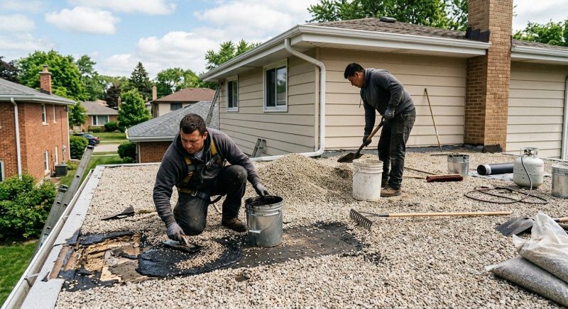 Tar And Gravel Roof Repair in Wayne, PA