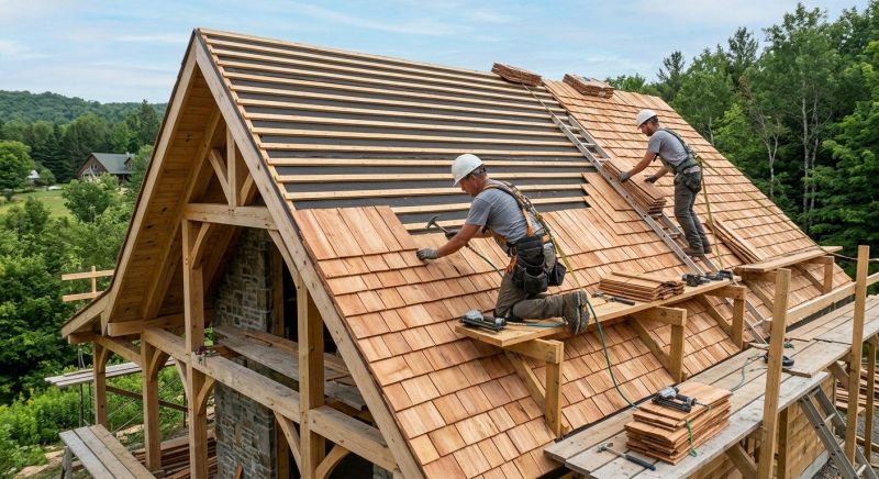Wood Roofing Installation in Elkins Park, PA