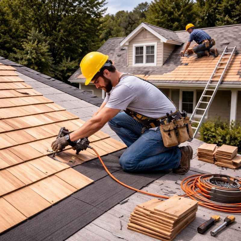 Wood Roofing Installation in Franklinville, NJ