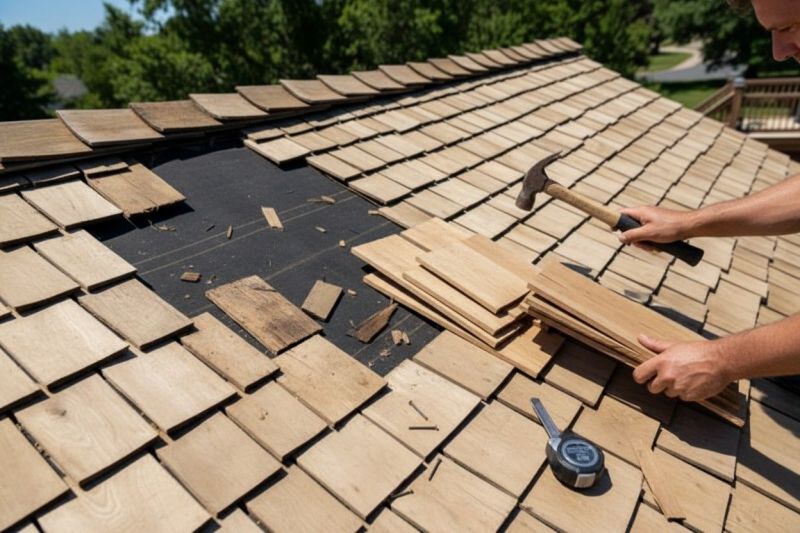 Wood Shake Roof Repair in Glen Mills, PA