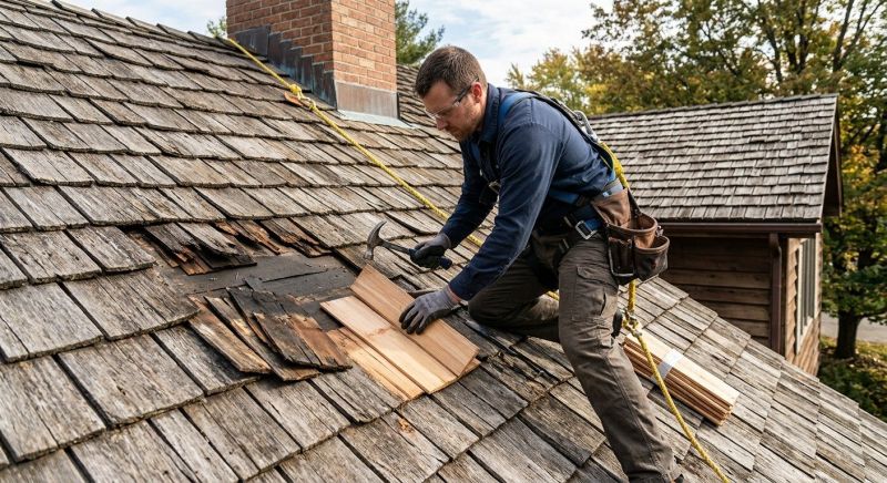 Wood Shake Roof Repair in Glen Mills, PA