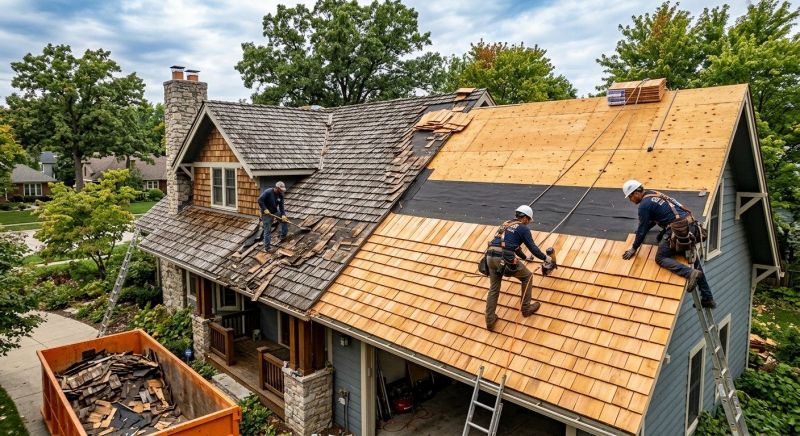 Wood Shake Roof Replacement in Lansdowne, PA