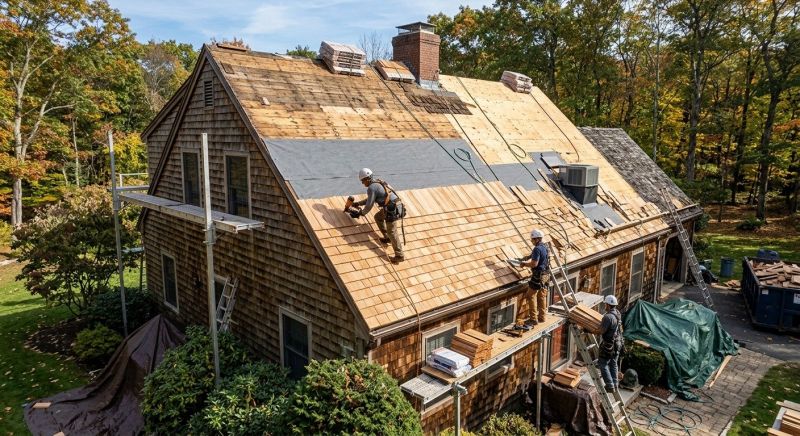 Wood Shingle Roof Replacement in Gloucester County, NJ